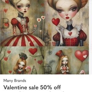 Valentines Day Huge sale. Everything @kristijar1 is 50% off until February 14th!